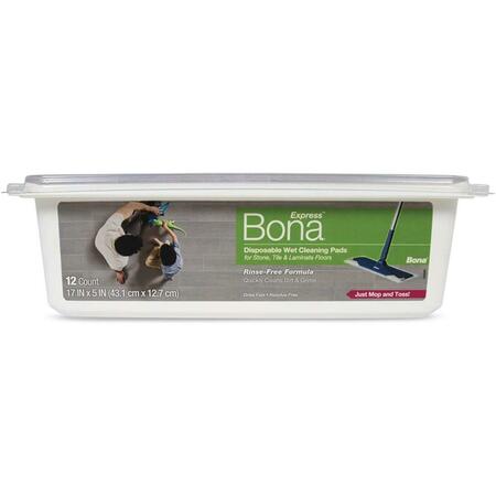 BONA Lavender Scented Hardwood Wet Disposable Pads, 12PK 105802